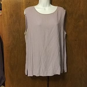 EILEEN FISHER SILK LAVENDER TANK